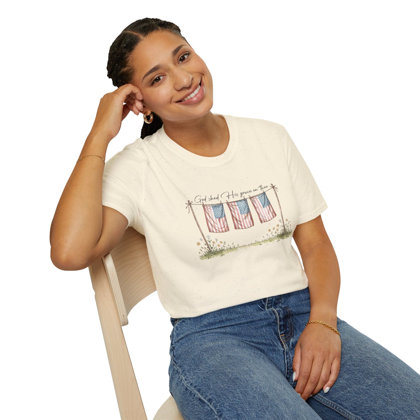 God Shed His Grace Softstyle T-Shirt