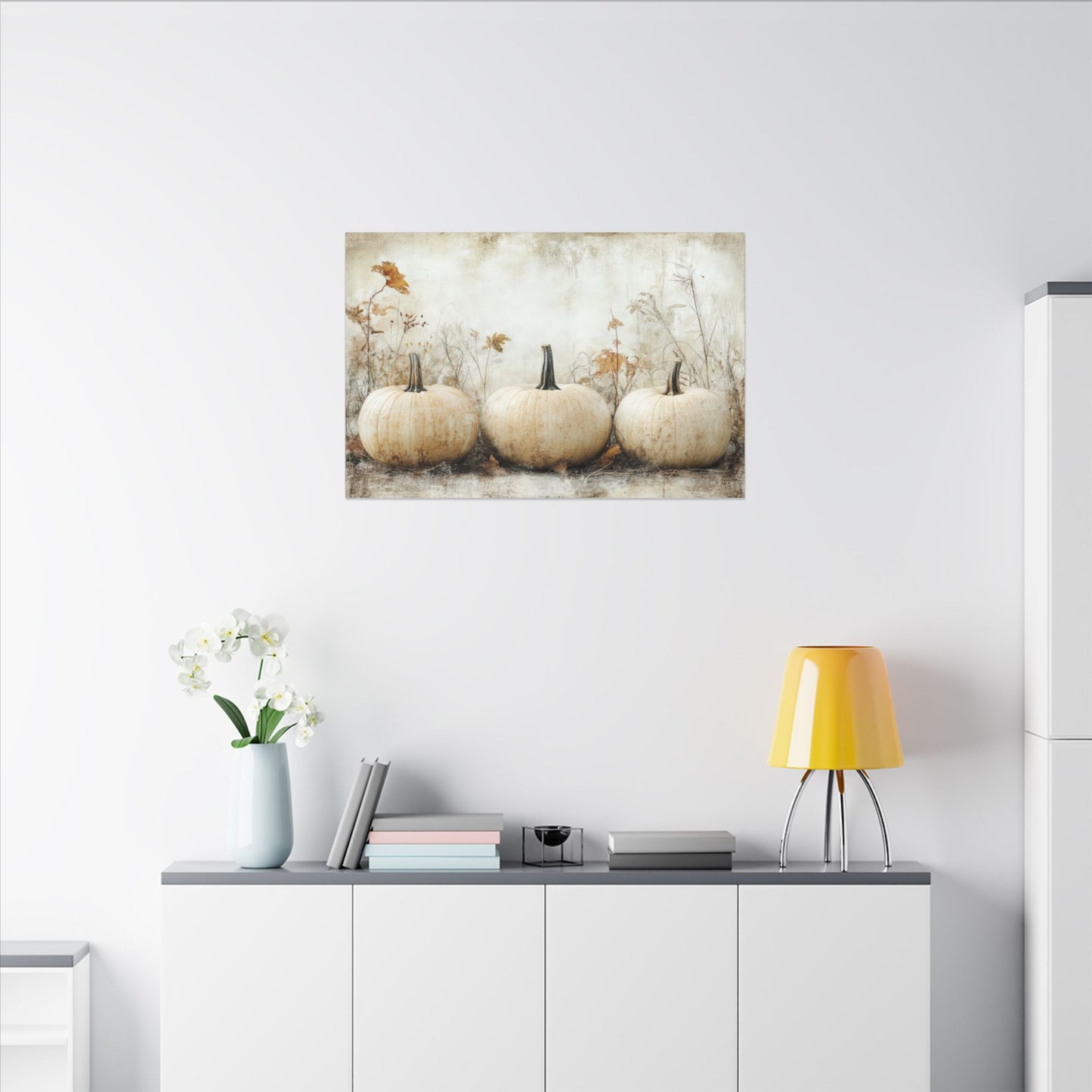 Pumpkin Trio Canvas Wall Art