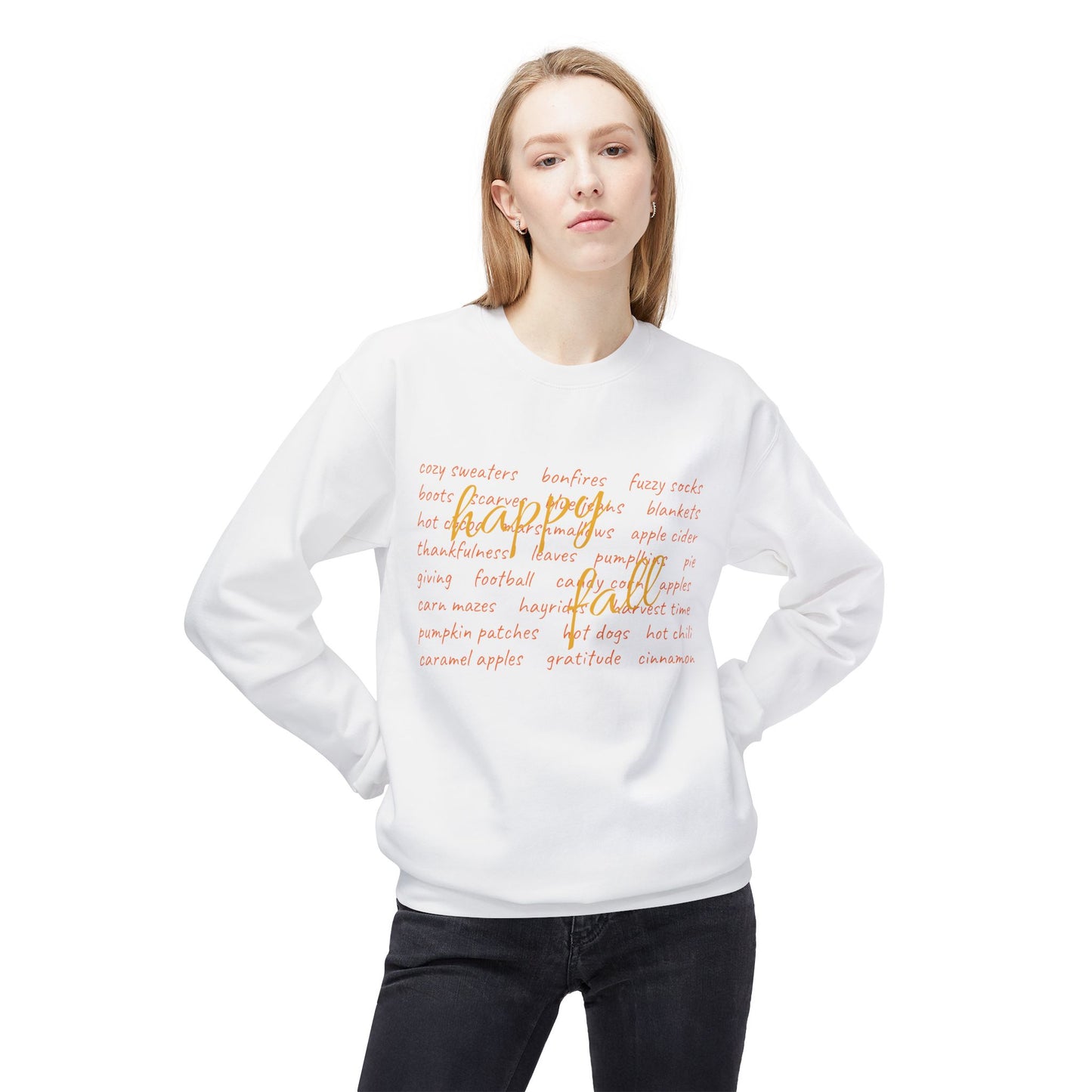 Happy Fall Softstyle Fleece Sweatshirt
