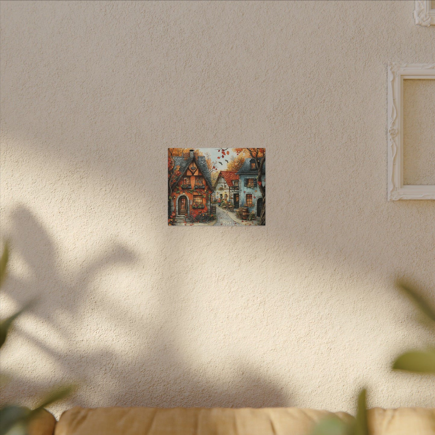 Charming Fall Village Canvas Collection #5