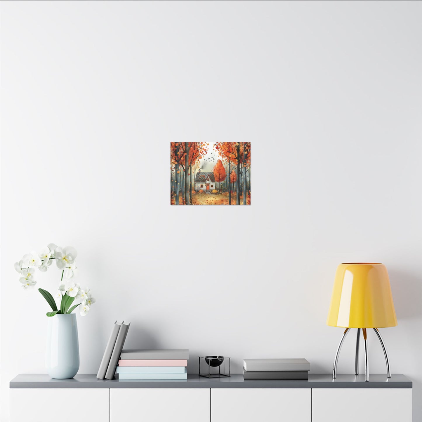 Charming Fall Village Canvas Collection #9