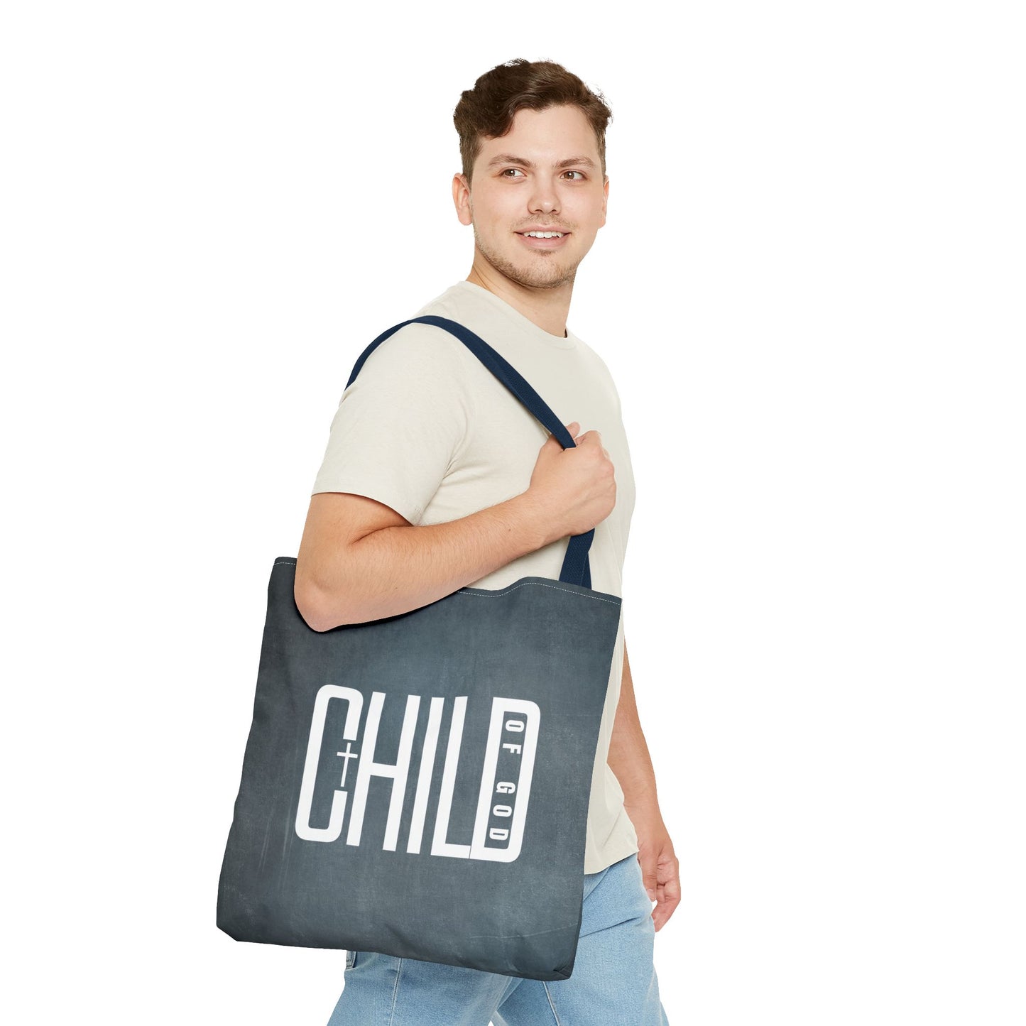 Child of God Blue Tote Bag
