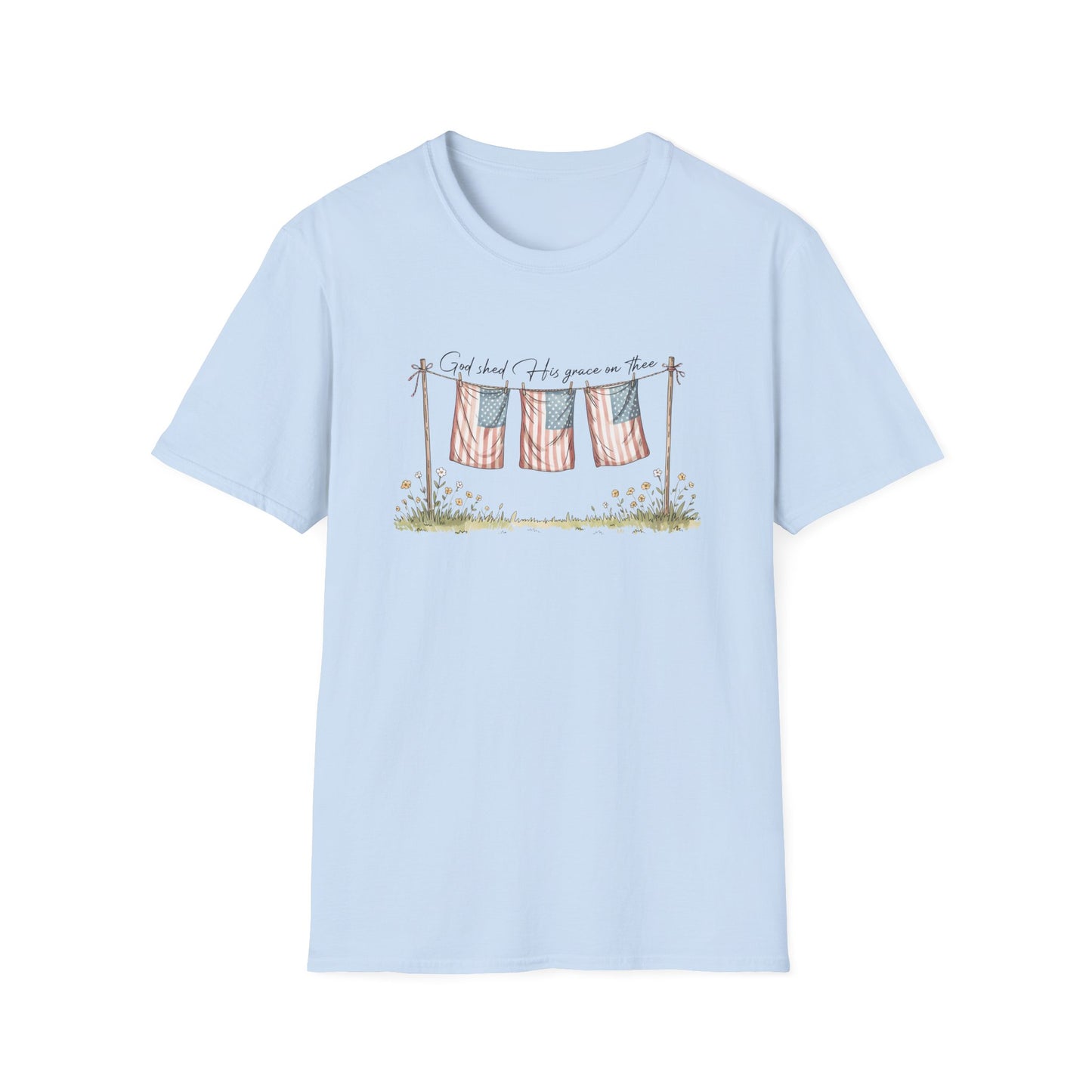 God Shed His Grace Softstyle T-Shirt