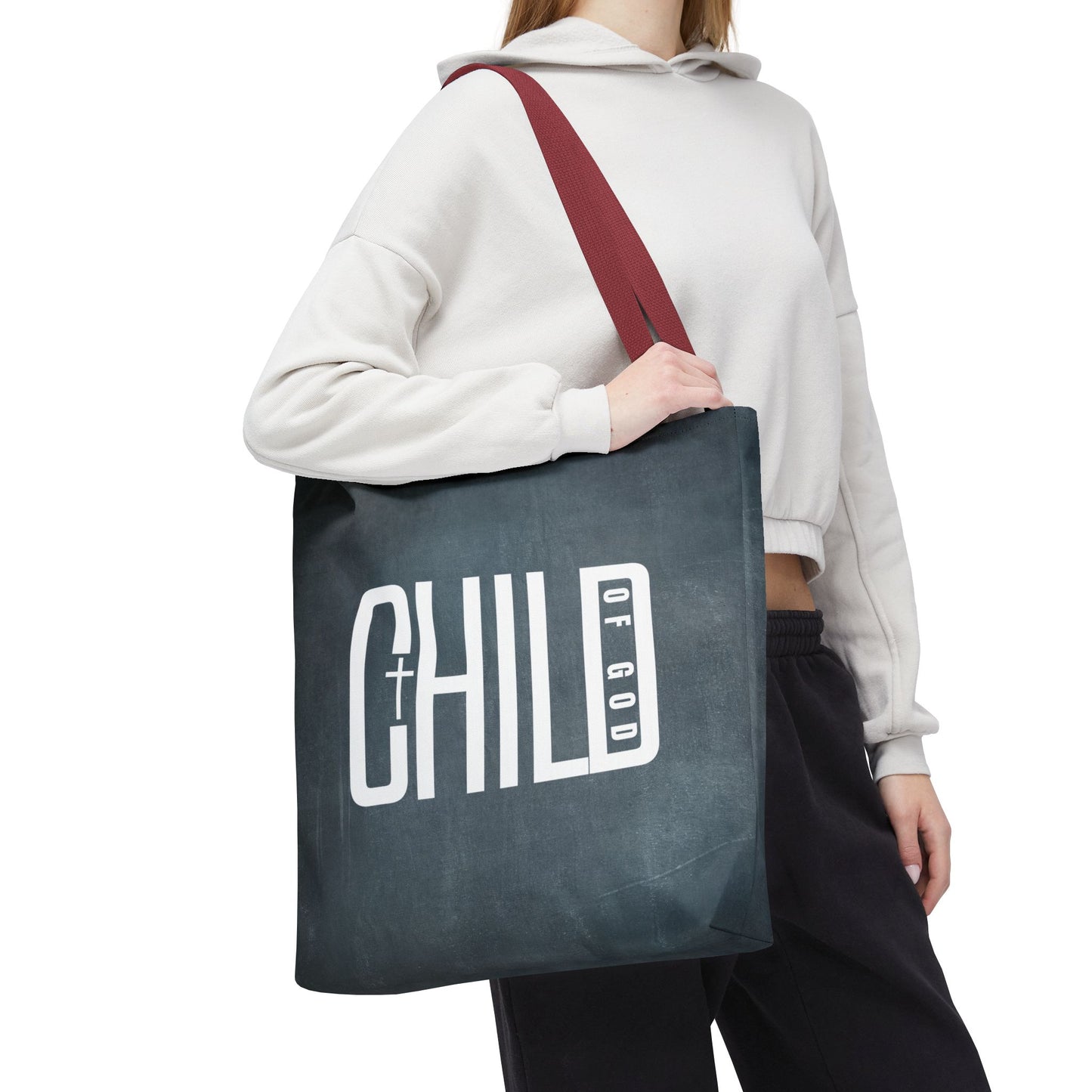 Child of God Blue Tote Bag