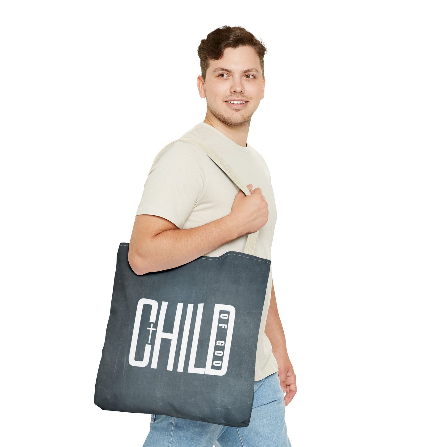 Child of God Blue Tote Bag