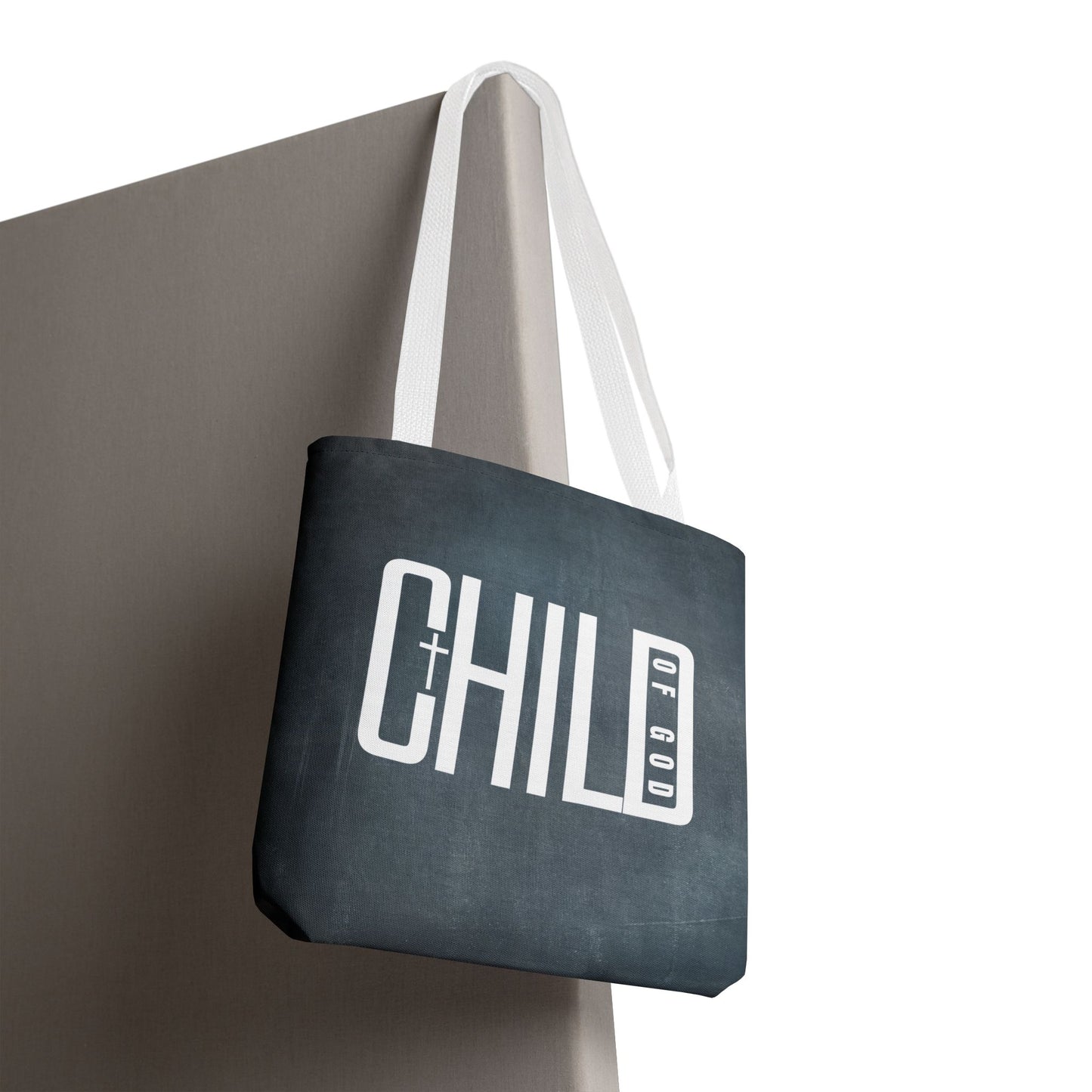 Child of God Blue Tote Bag