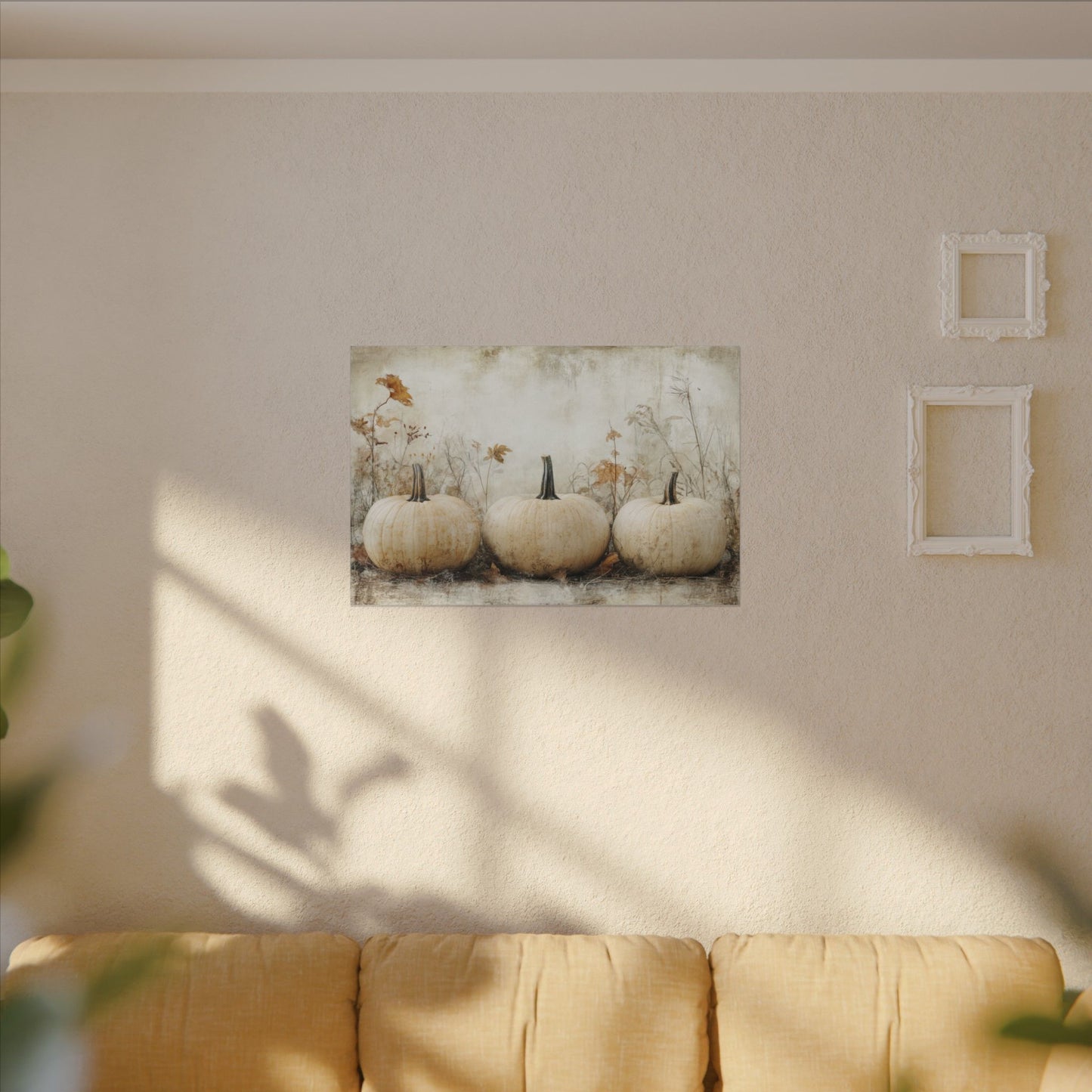 Pumpkin Trio Canvas Wall Art