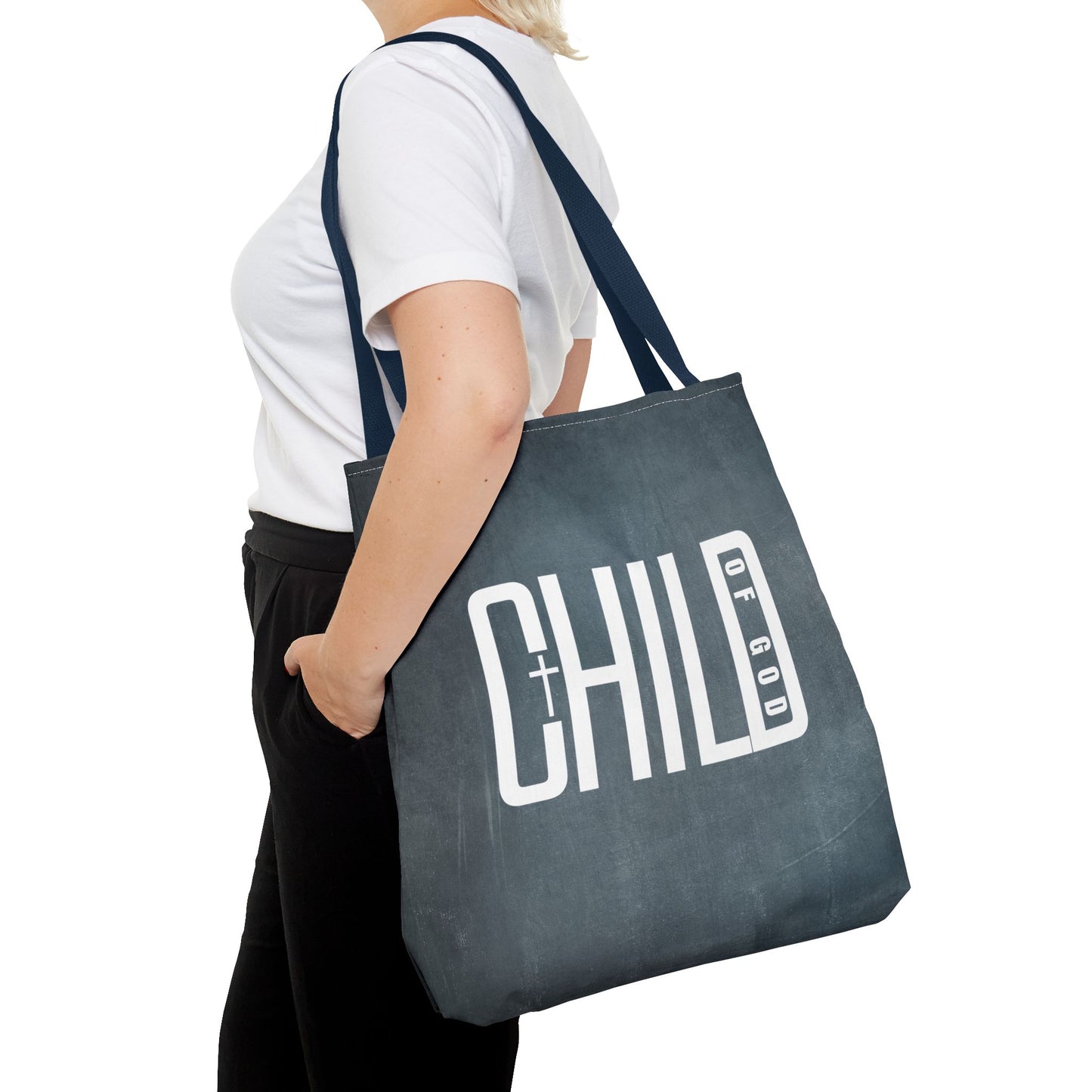 Child of God Blue Tote Bag
