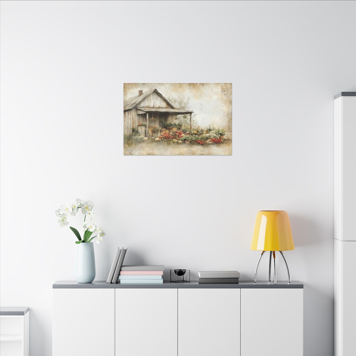 Vegetable Garden Shed Canvas Wall Art