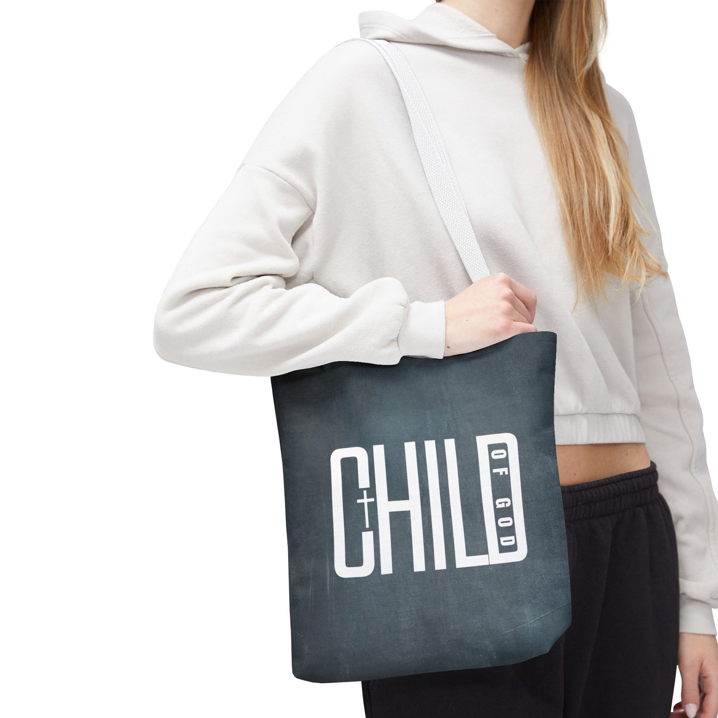 Child of God Blue Tote Bag