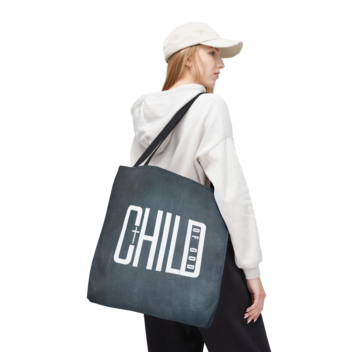 Child of God Blue Tote Bag