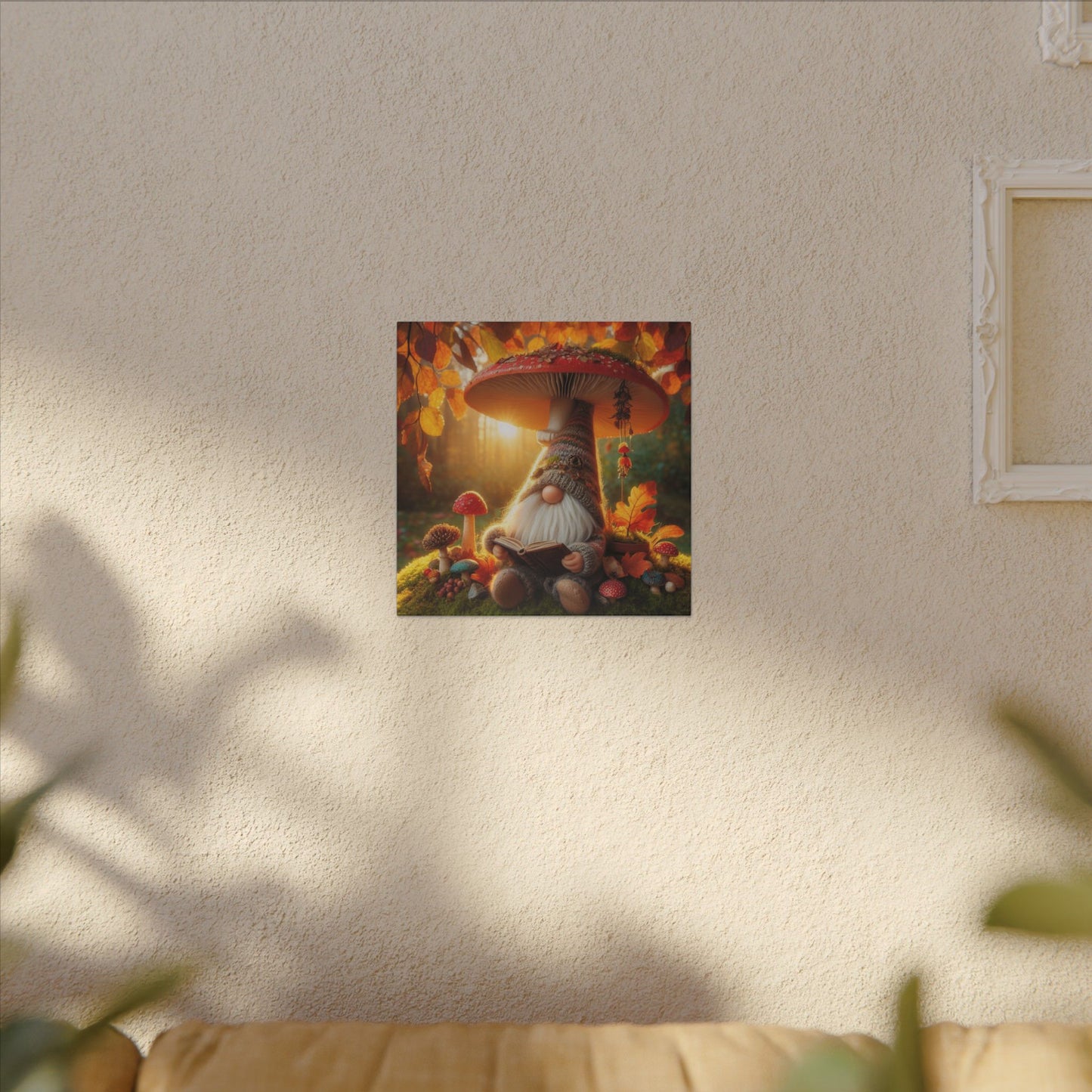Autumn Gnome Canvas Wall Art