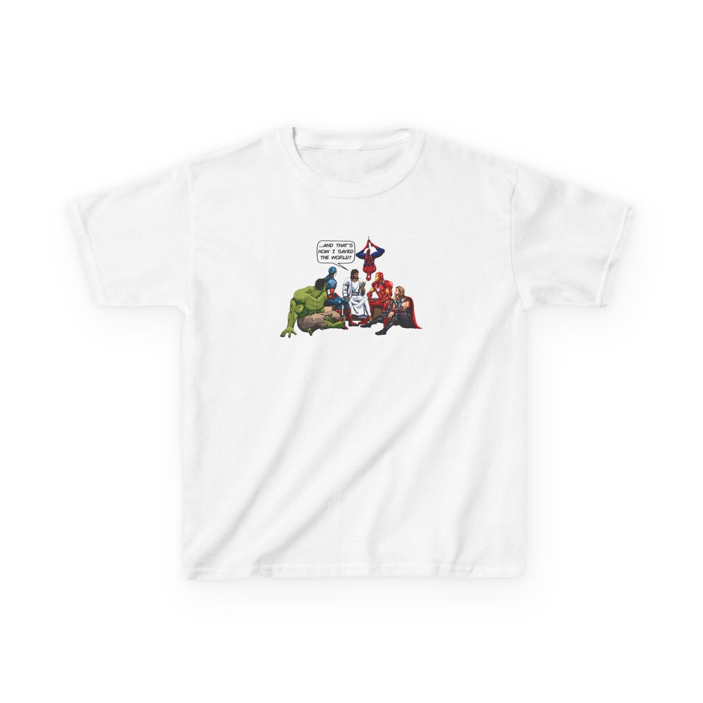 Jesus is the Superhero Kids Heavy Cotton™ Tee
