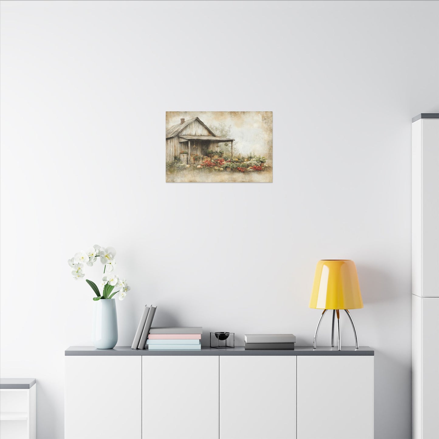 Vegetable Garden Shed Canvas Wall Art