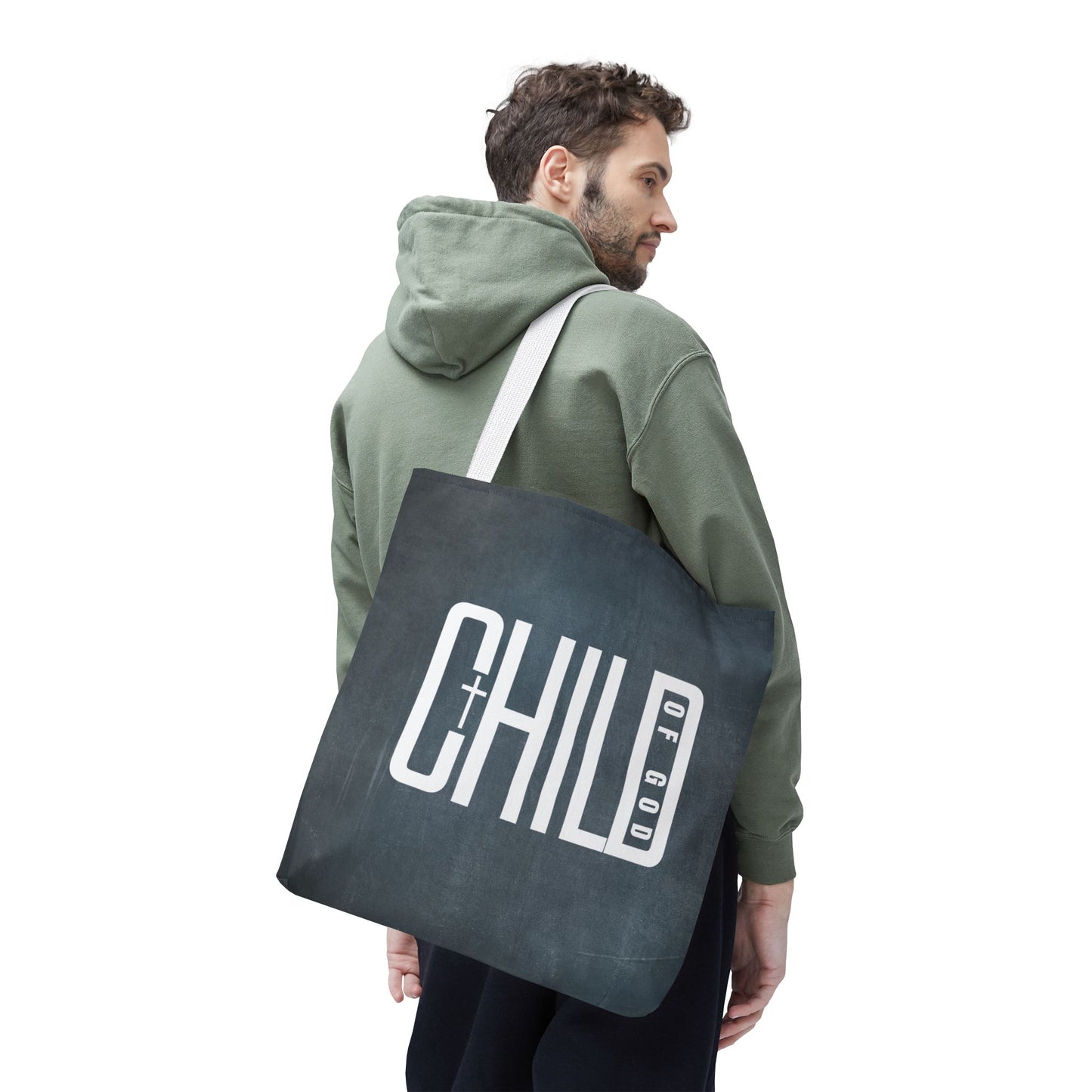 Child of God Blue Tote Bag