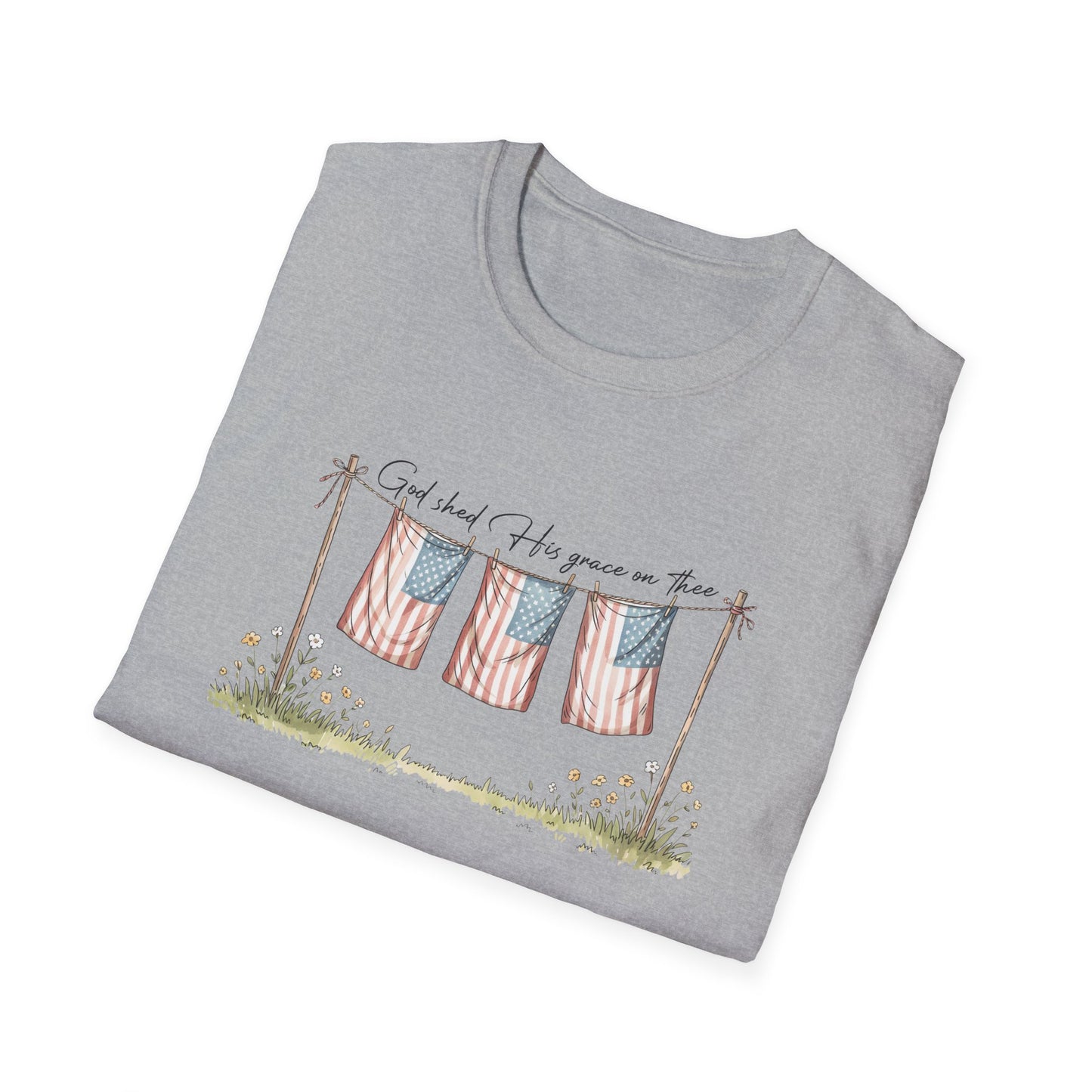 God Shed His Grace Softstyle T-Shirt