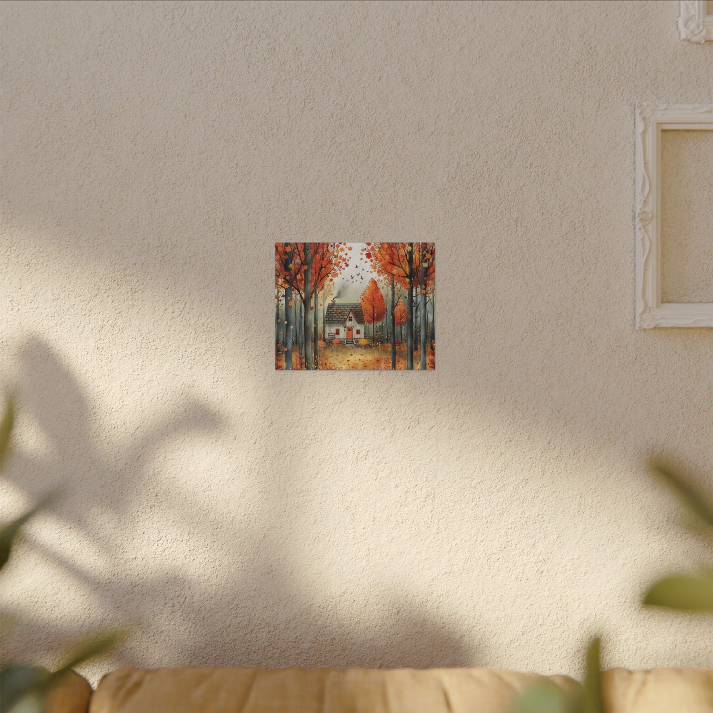Charming Fall Village Canvas Collection #9