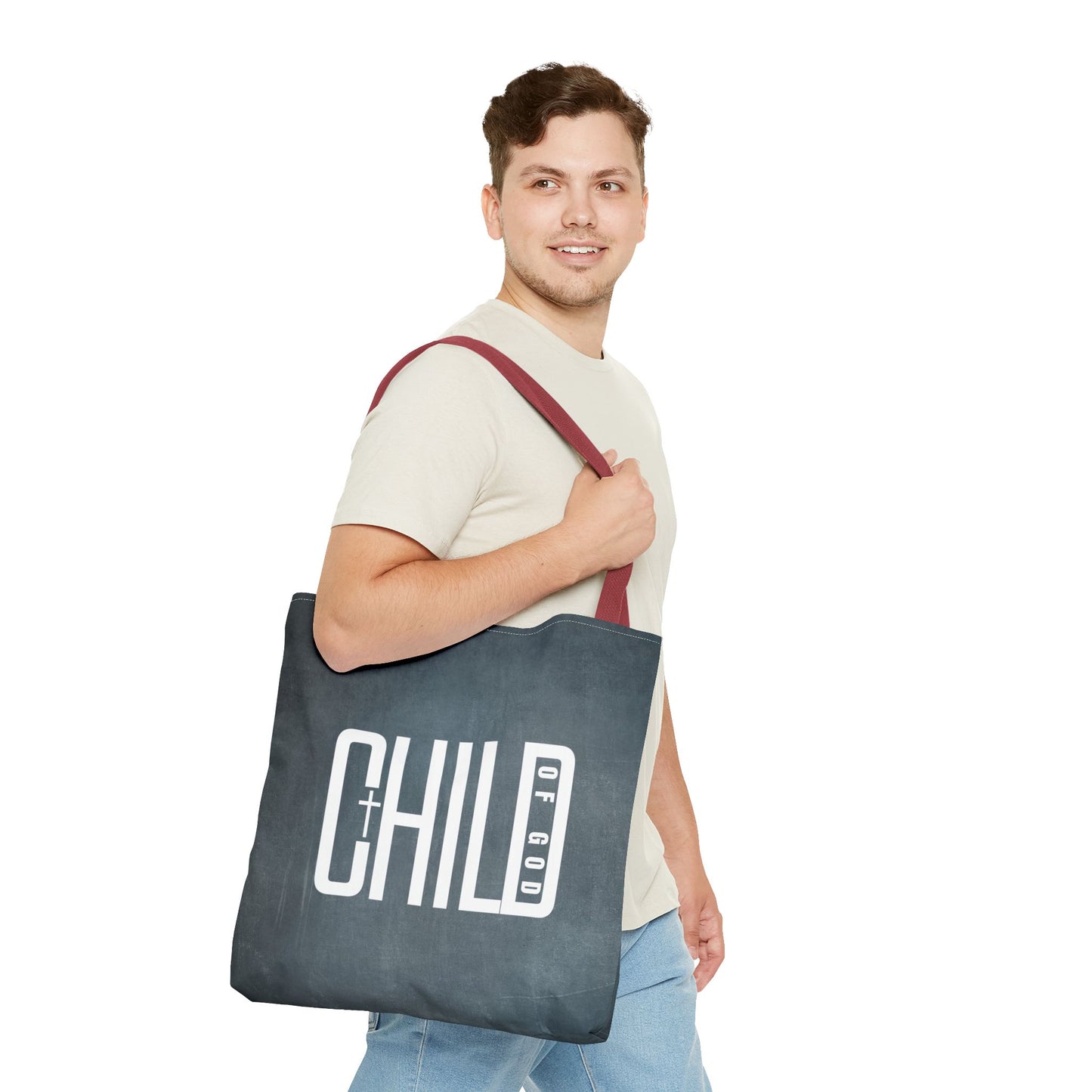 Child of God Blue Tote Bag