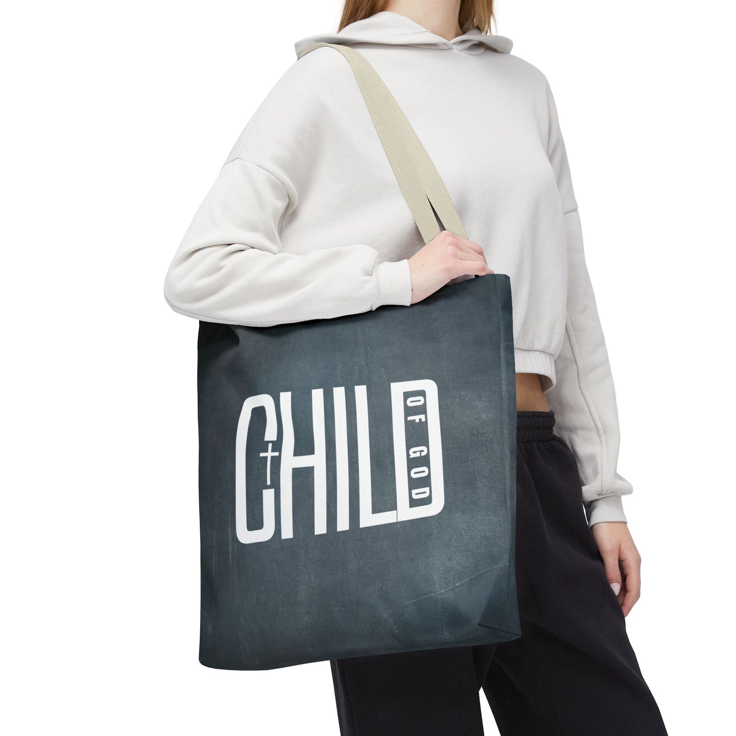 Child of God Blue Tote Bag