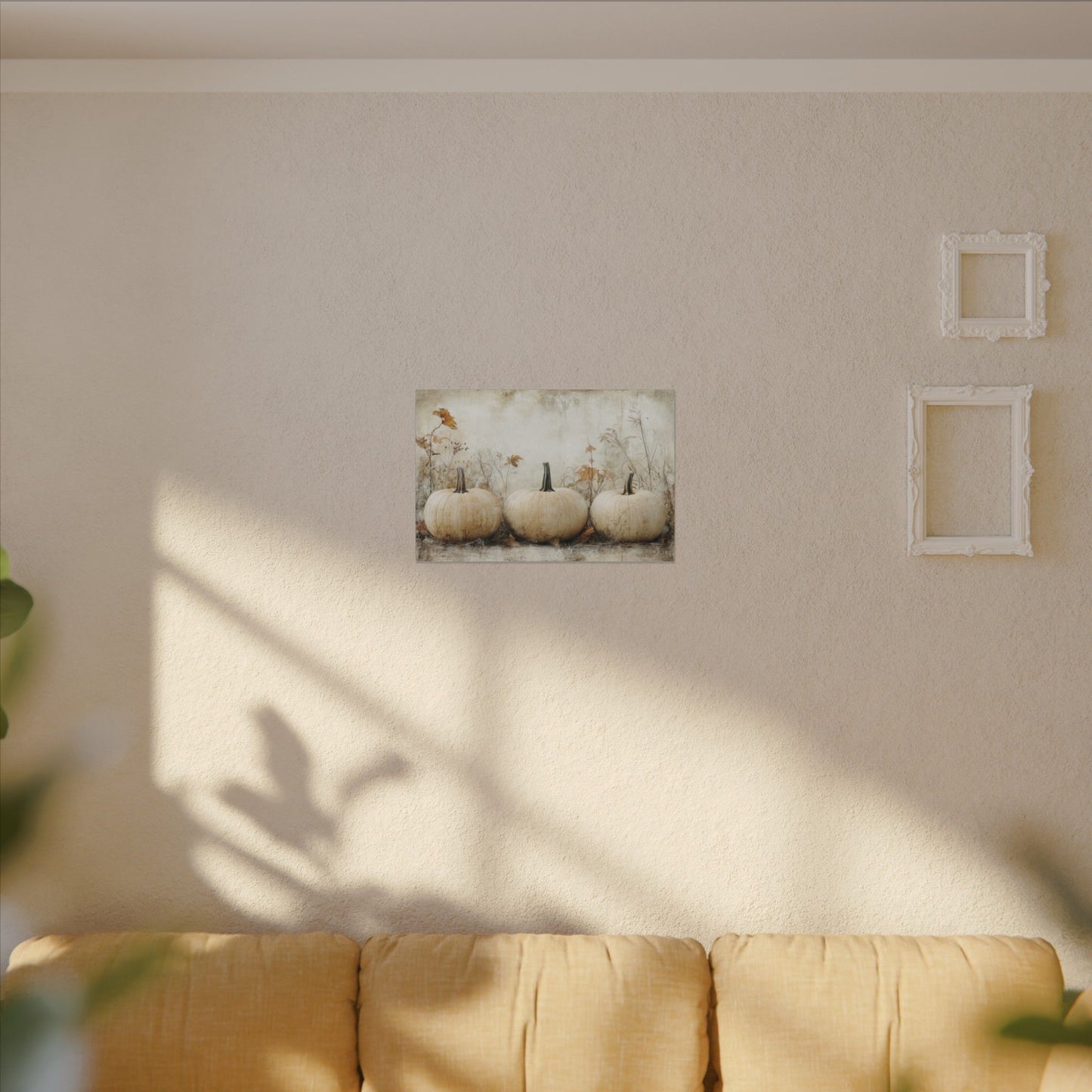 Pumpkin Trio Canvas Wall Art