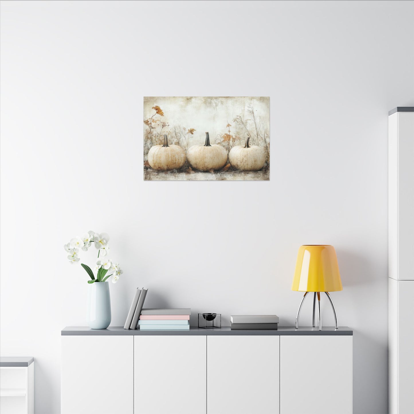 Pumpkin Trio Canvas Wall Art