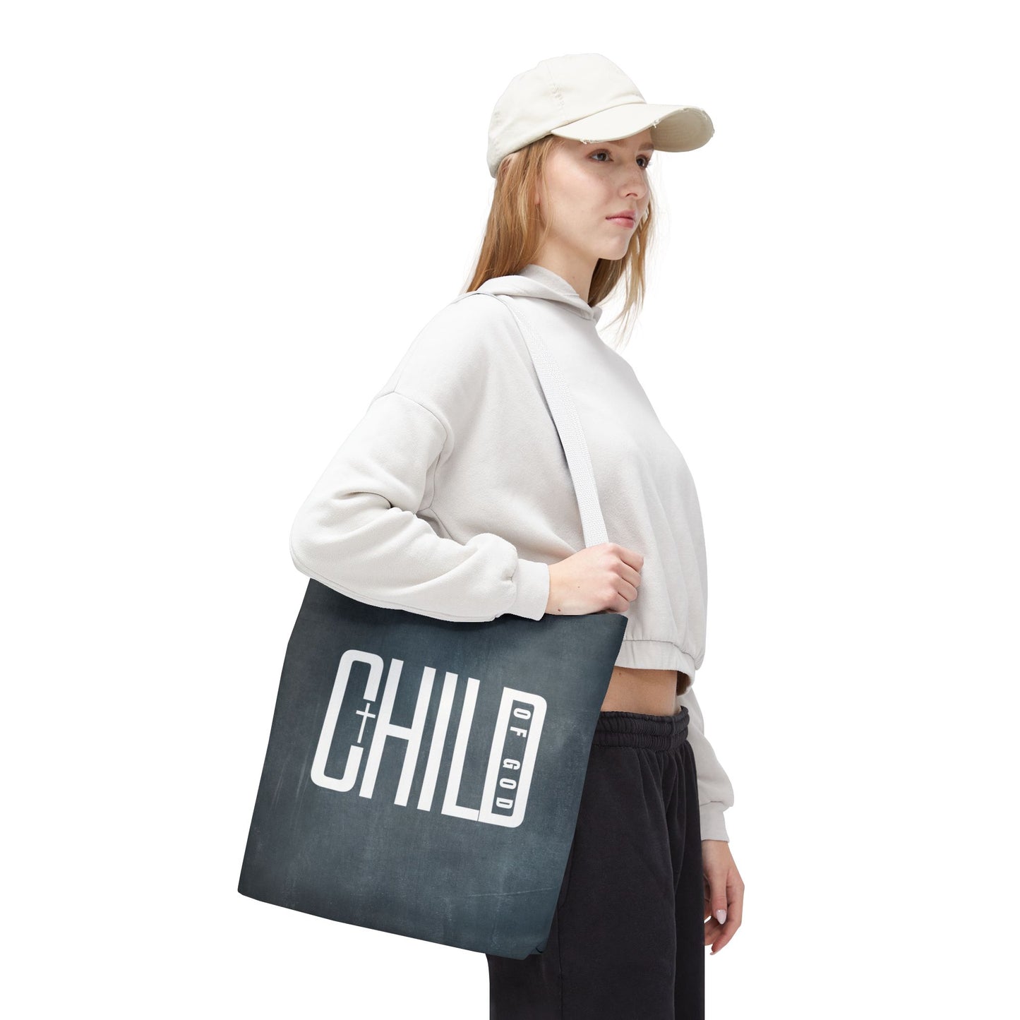Child of God Blue Tote Bag
