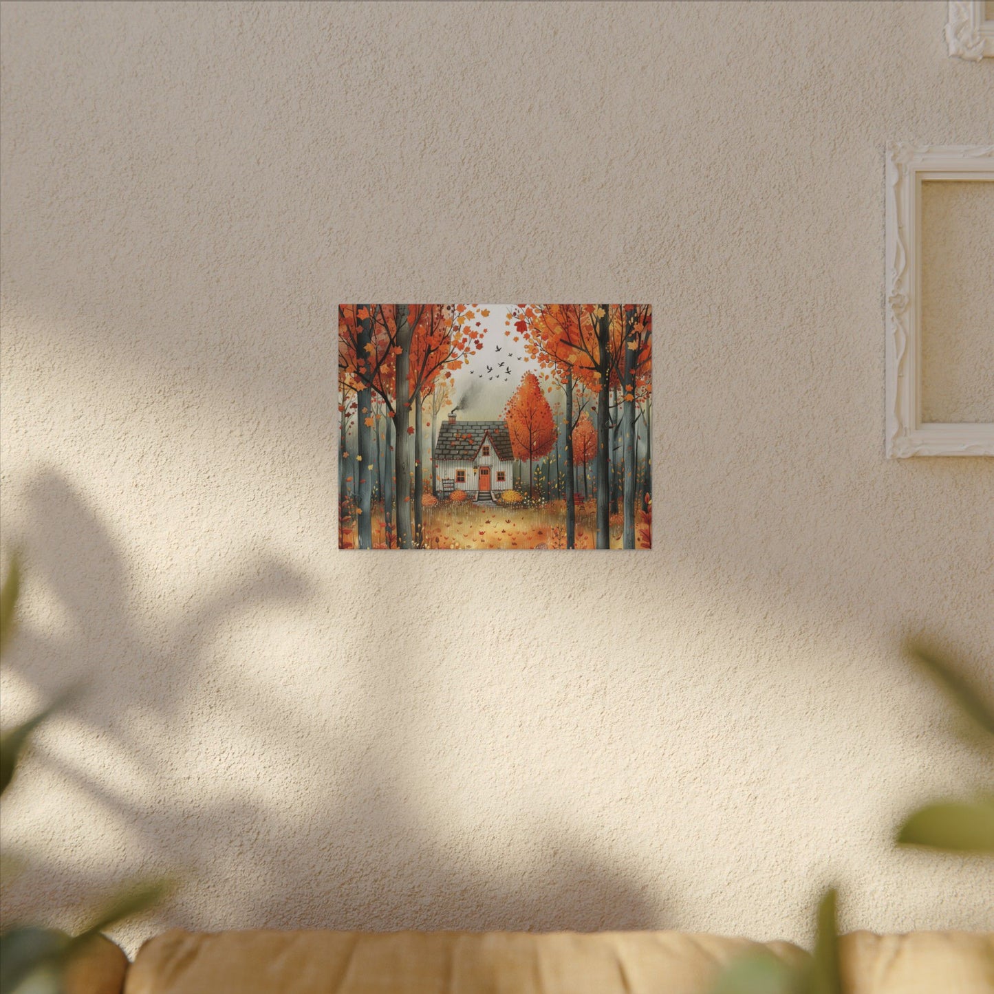 Charming Fall Village Canvas Collection #9