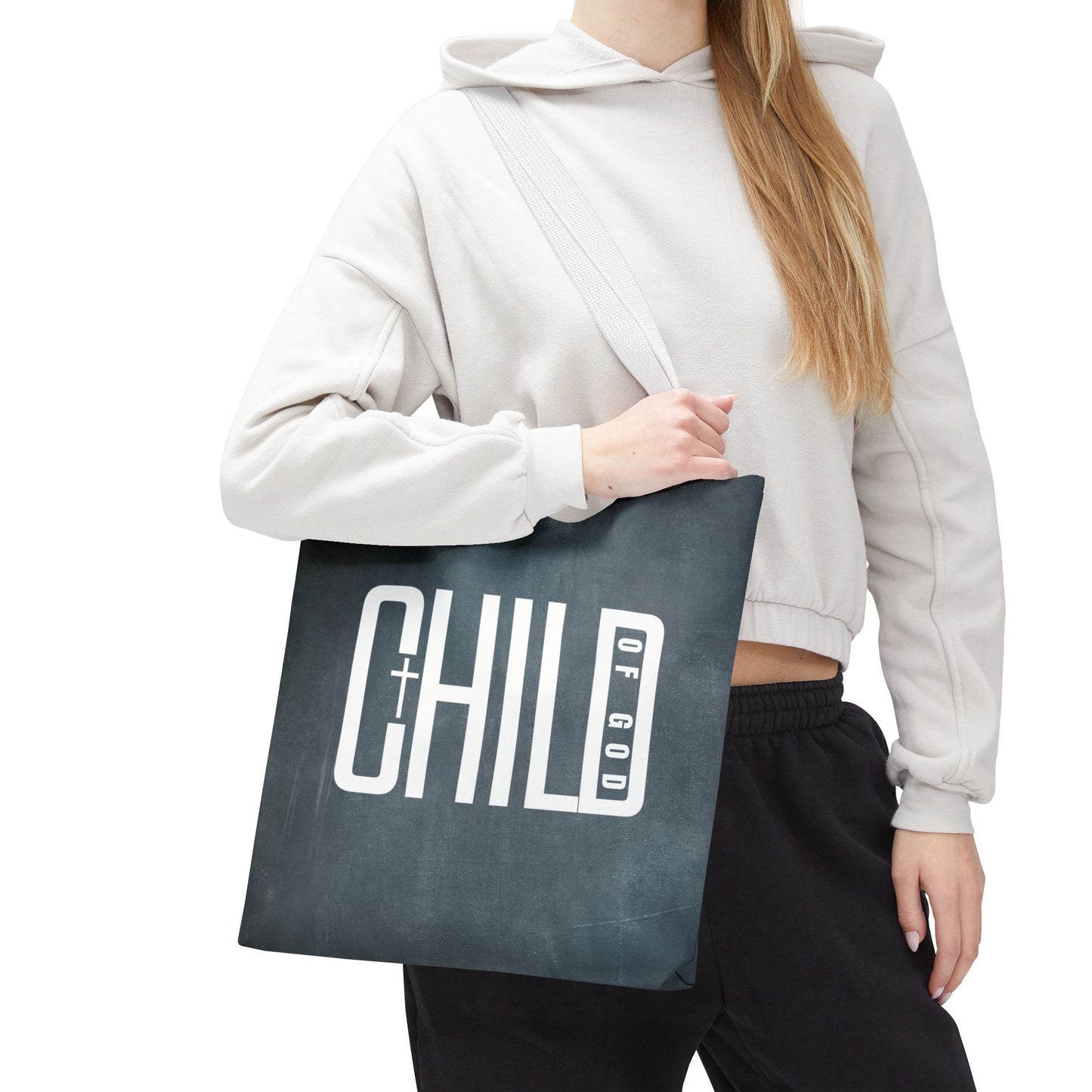 Child of God Blue Tote Bag