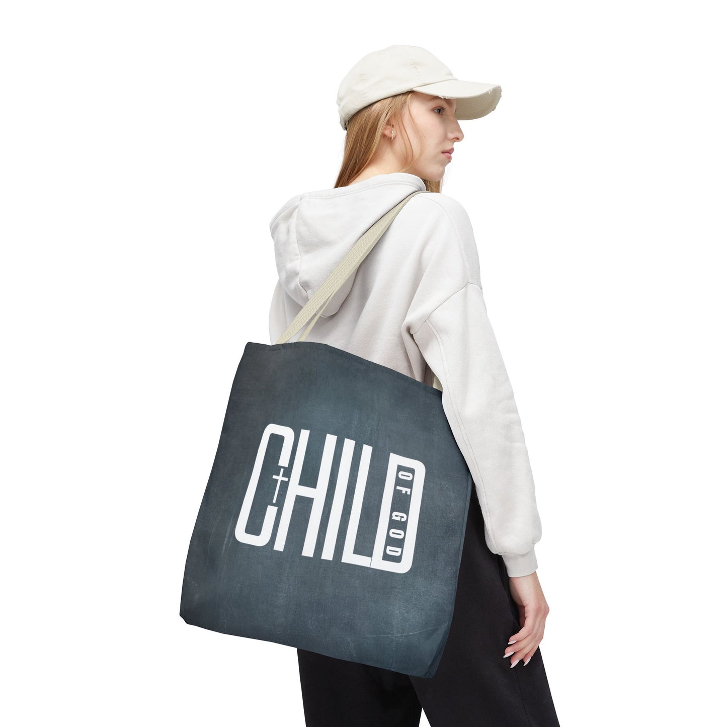 Child of God Blue Tote Bag