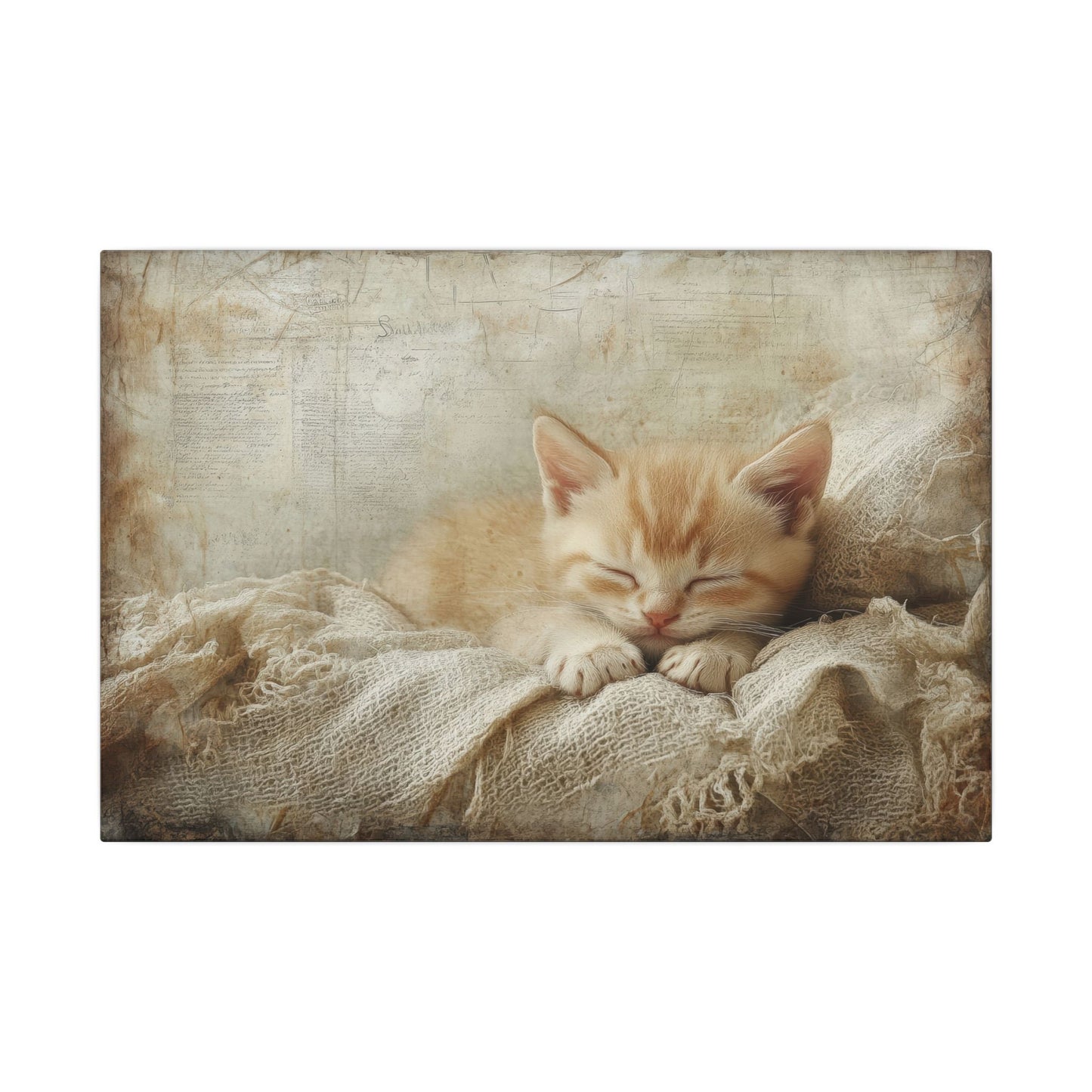 Cat Nap Canvas Wall Art