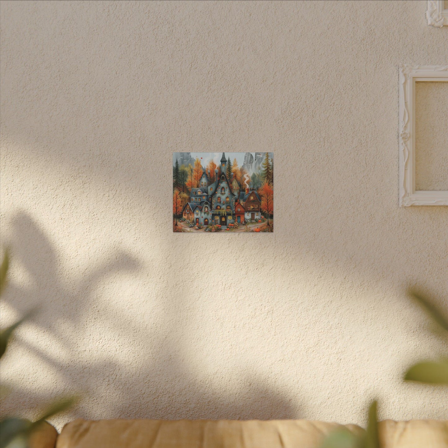 Charming Fall Village Canvas Collection #1