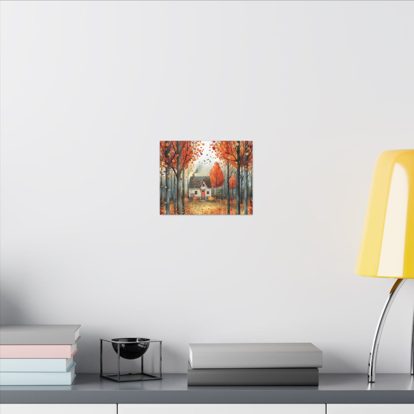 Charming Fall Village Canvas Collection #9