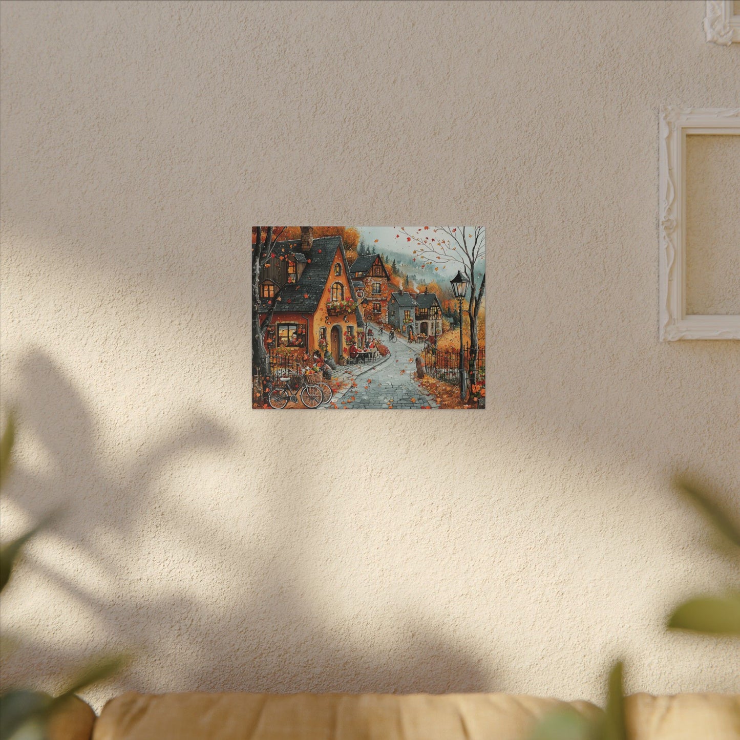 Charming Fall Village Canvas Collection #2