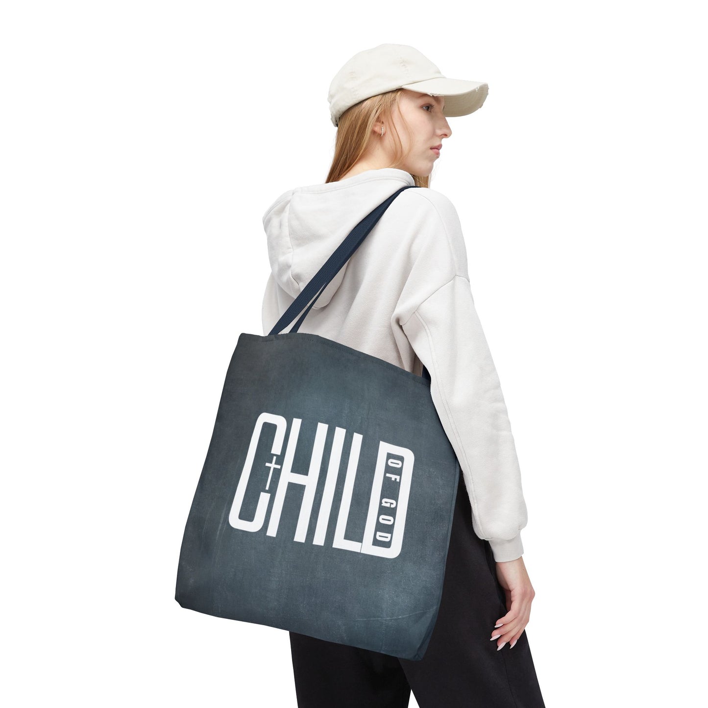 Child of God Blue Tote Bag
