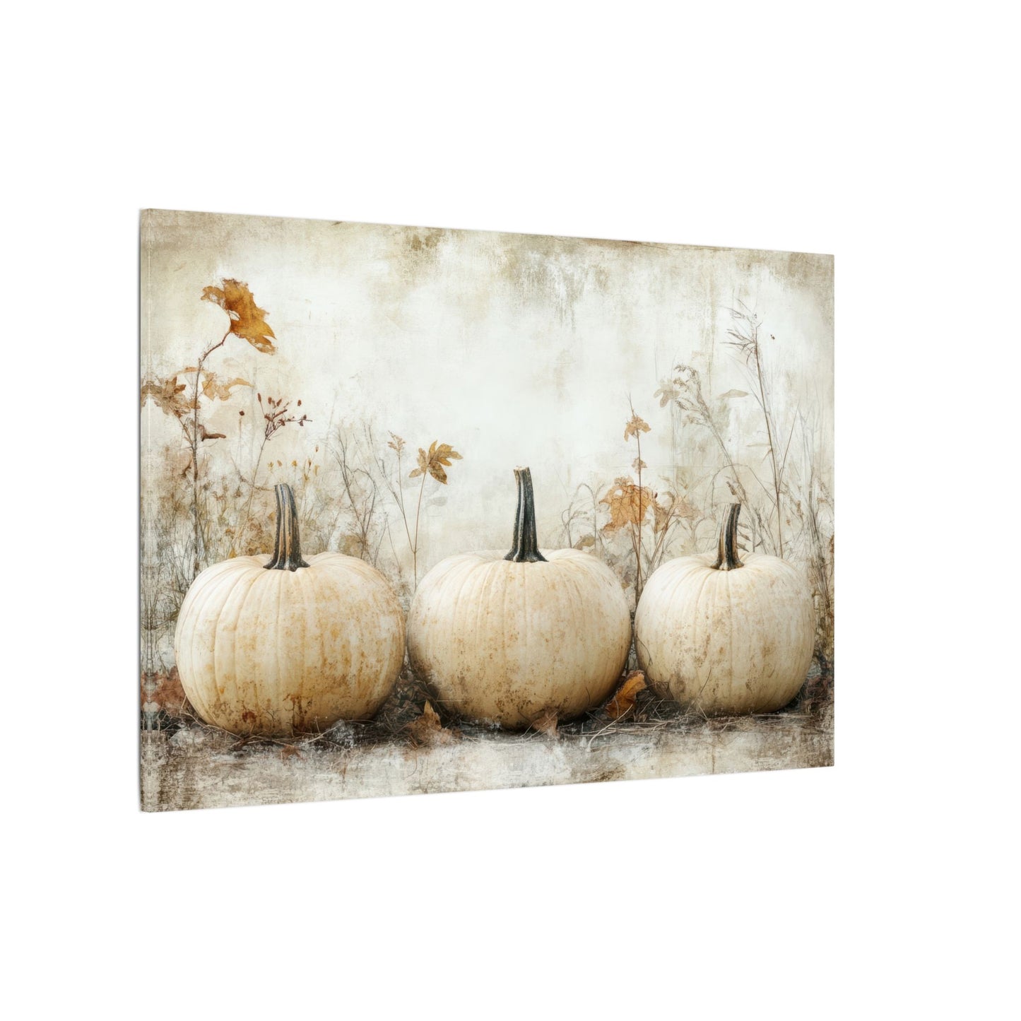 Pumpkin Trio Canvas Wall Art