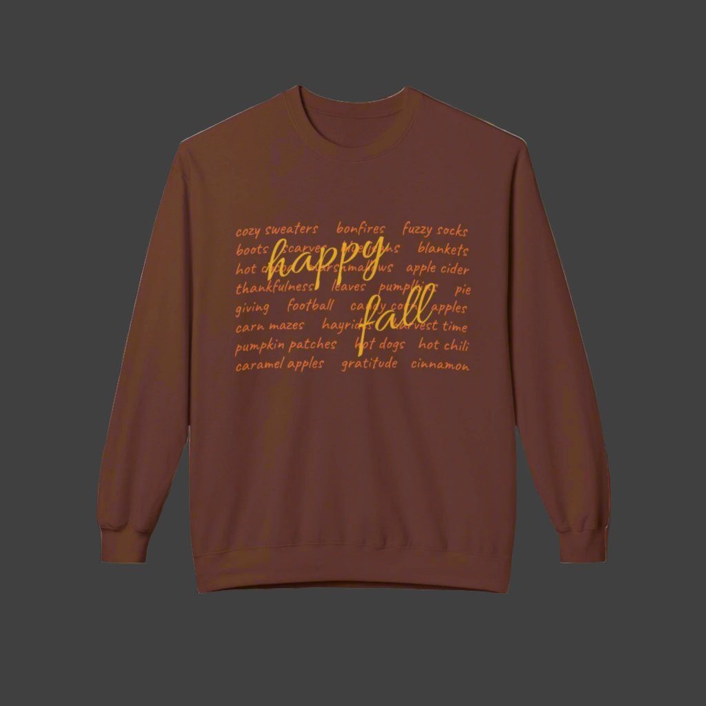 Happy Fall Softstyle Fleece Sweatshirt