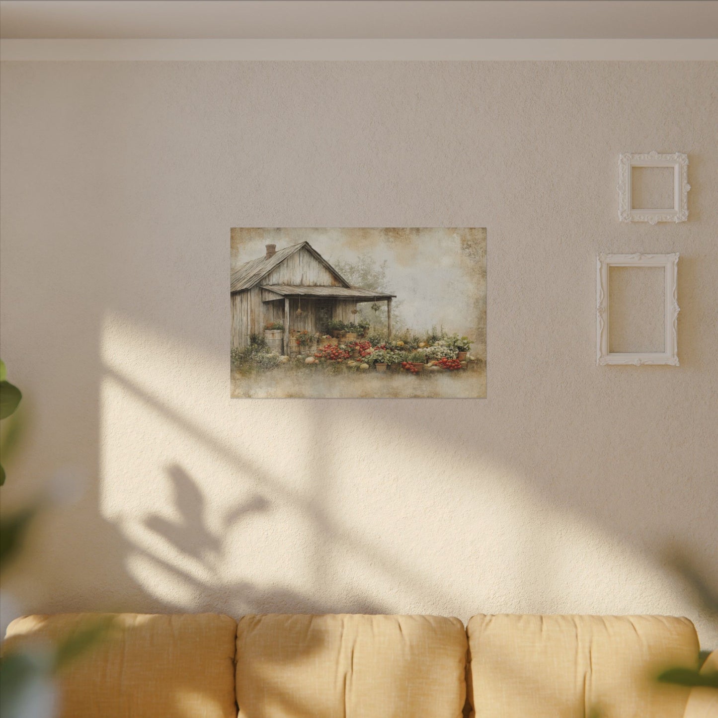 Vegetable Garden Shed Canvas Wall Art