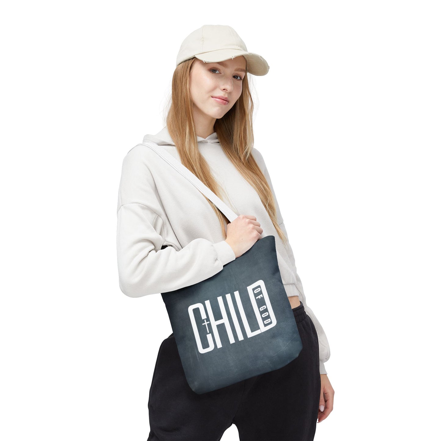 Child of God Blue Tote Bag