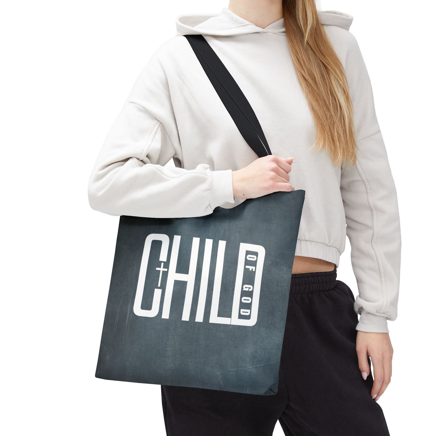 Child of God Blue Tote Bag