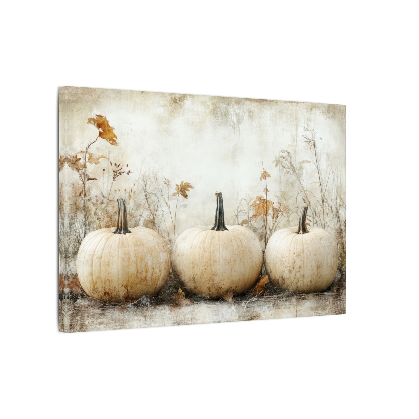 Pumpkin Trio Canvas Wall Art