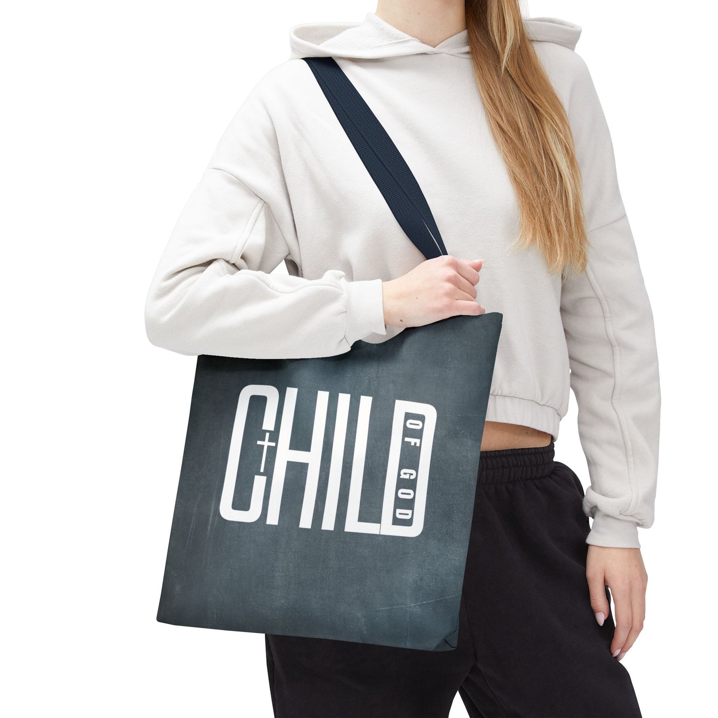 Child of God Blue Tote Bag