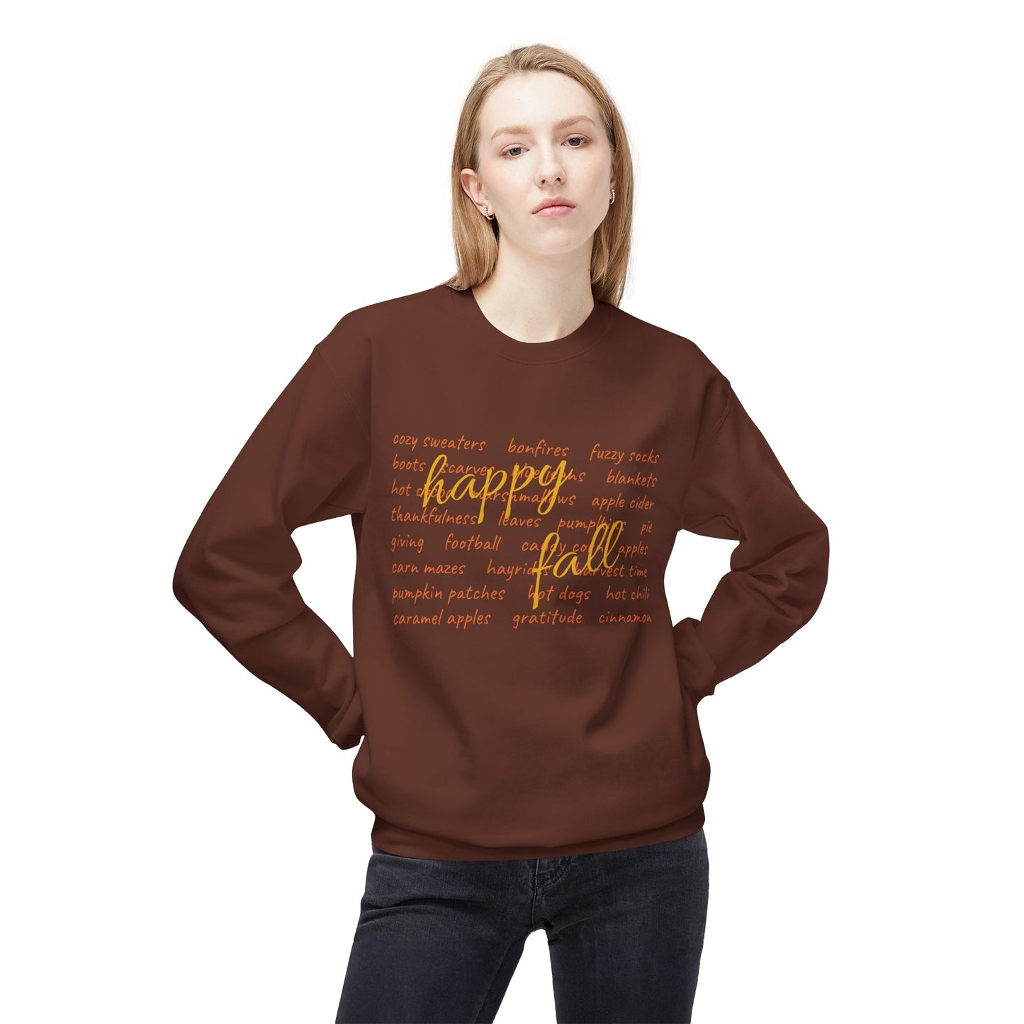 Happy Fall Softstyle Fleece Sweatshirt