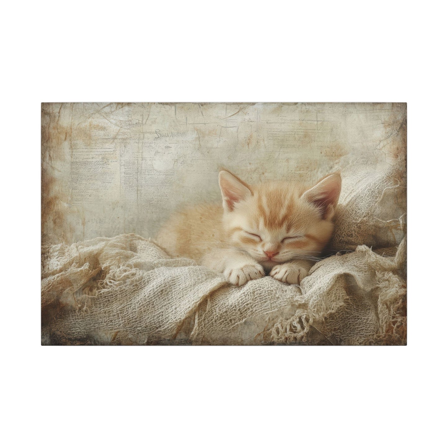 Cat Nap Canvas Wall Art