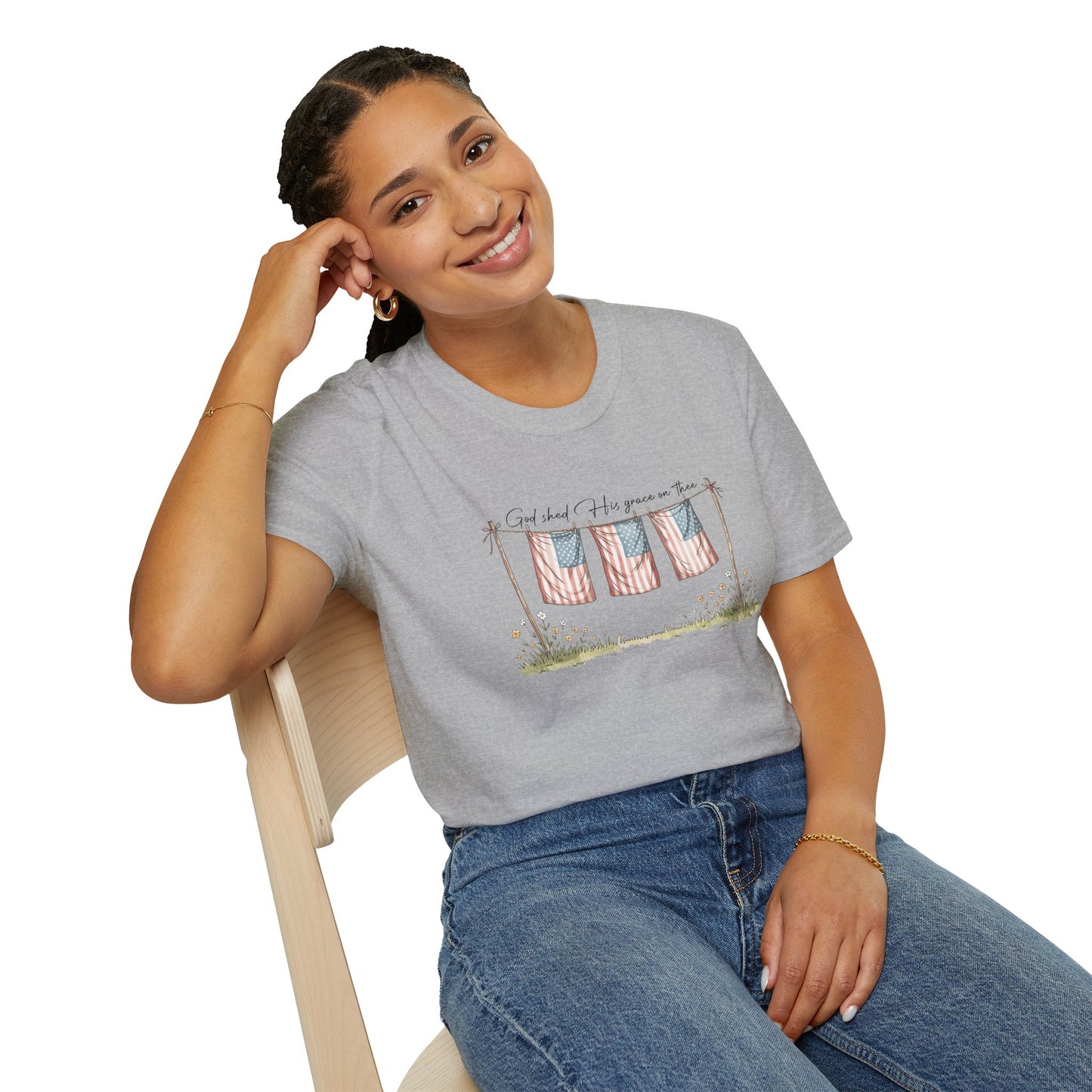 God Shed His Grace Softstyle T-Shirt