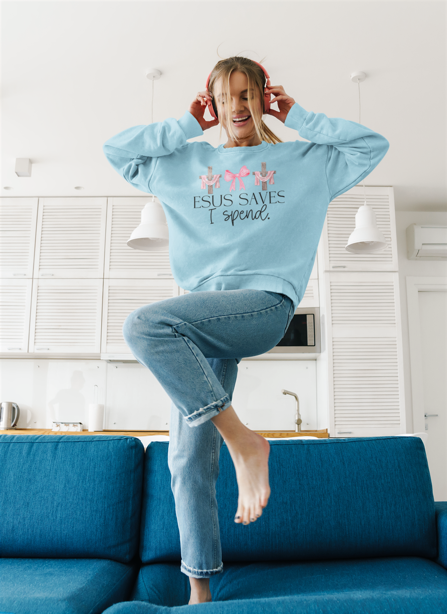 Jesus Saves I Spend Soft Style Sweatshirt