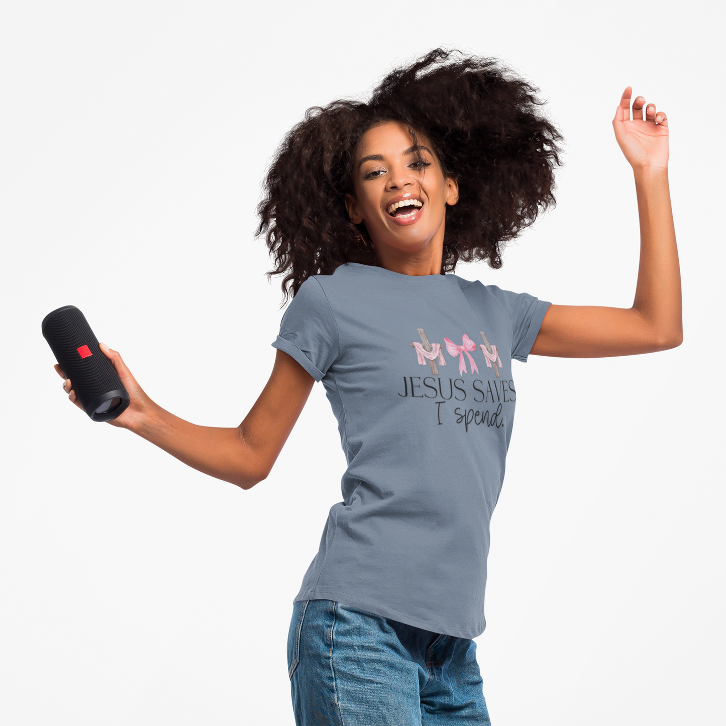 Jesus Saves I Spend Soft Style T-Shirt SS