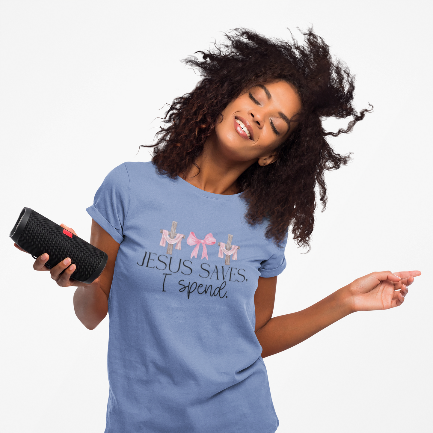 Jesus Saves I Spend Soft Style T-Shirt SS