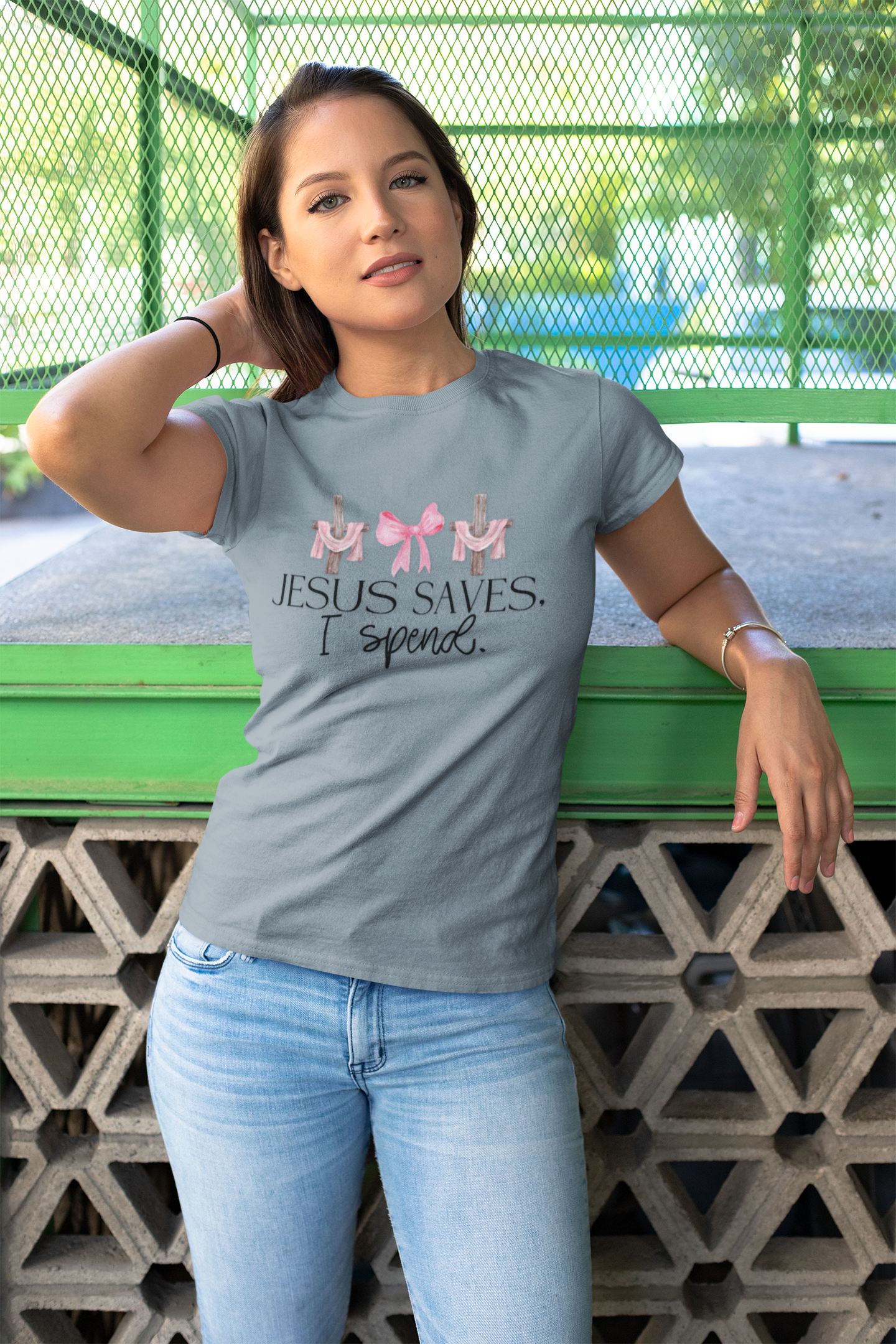 Jesus Saves I Spend Soft Style T-Shirt SS