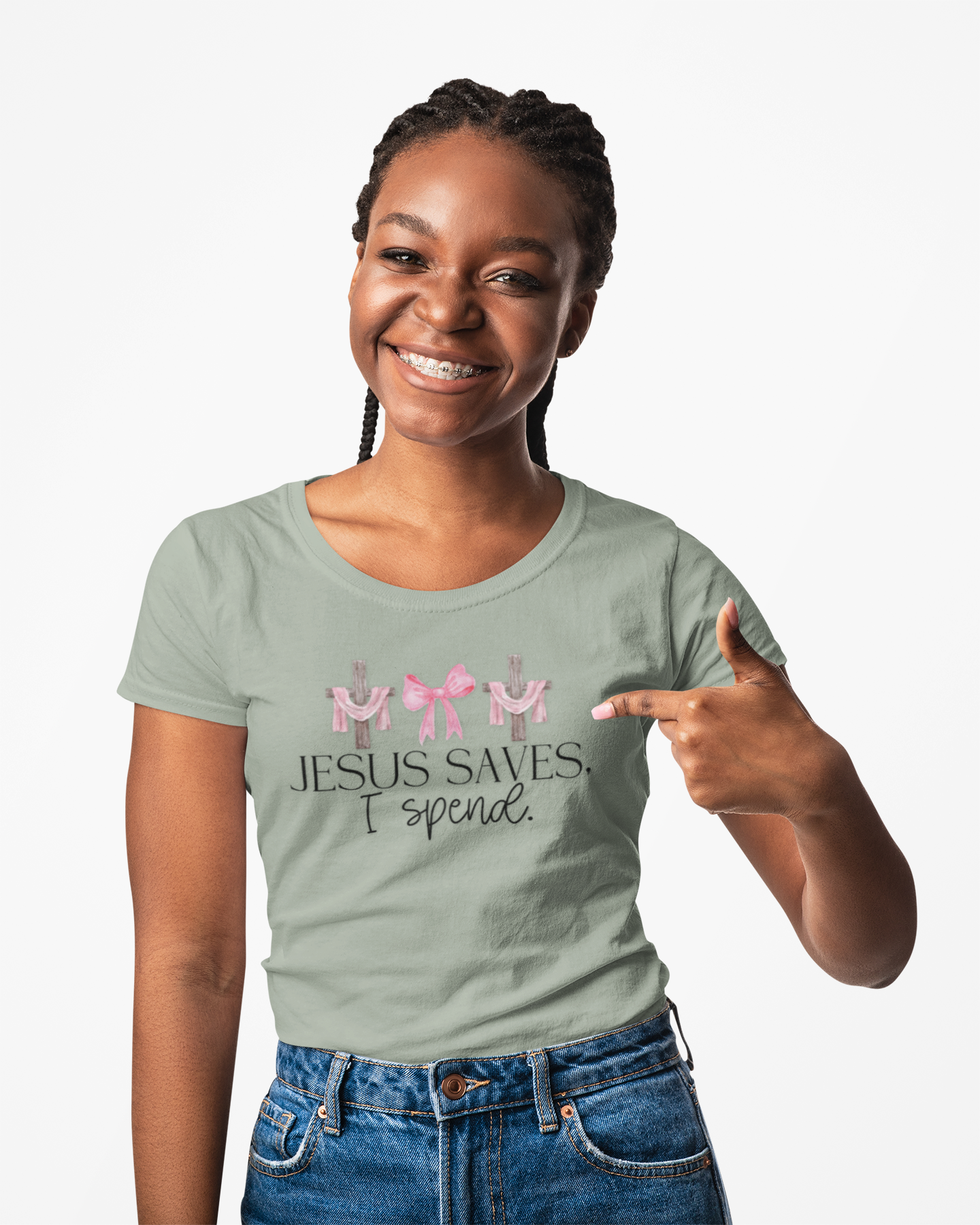 Jesus Saves I Spend Soft Style T-Shirt SS