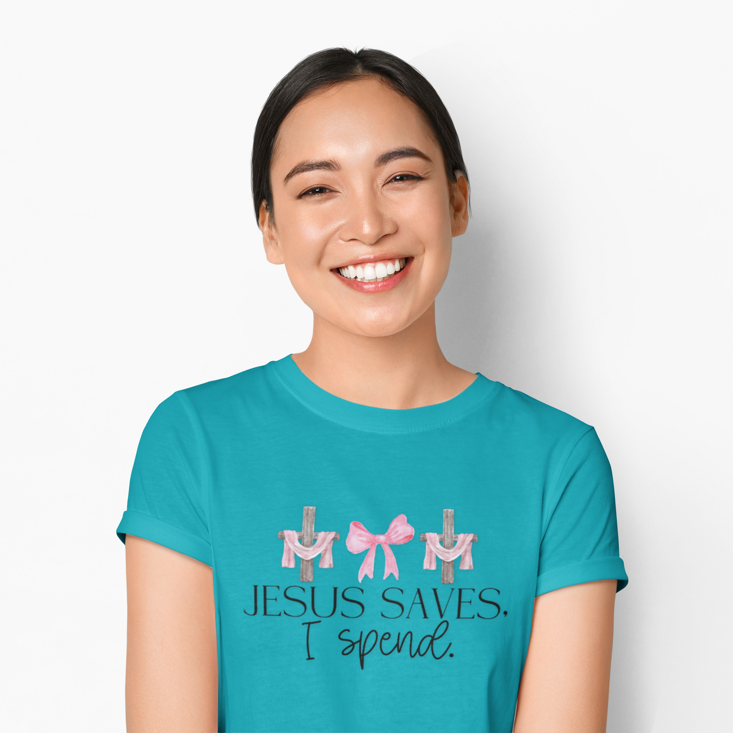 Jesus Saves I Spend Soft Style T-Shirt SS